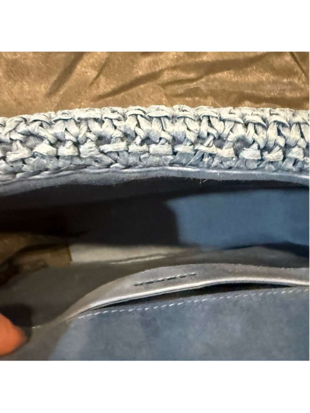 Sandro YZA Raffia Shoulder Bag - Picture 13 of 15